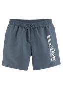 s.Oliver RED LABEL Beachwear Zwemshort Philip met logoprint in used lo...