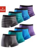 Buffalo Boxershort met contrastkleurig weefband (set, 8 stuks)