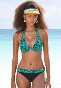 NU 20% KORTING: Bruno Banani Beugelbikini met turquoisekleurige animal...