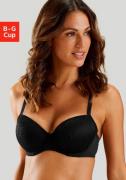 Lascana Bh met steuncups Chiara met grafisch netmotief, dessous