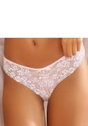 NU 25% KORTING: Lascana String rondom van gebloemde kant, dessous