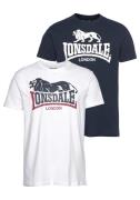 NU 20% KORTING: Lonsdale T-shirt LOSCOE (2-delig, Set van 2)
