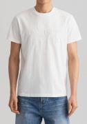 Gant T-shirt D.1 GANT PRIDE PIQUE met logoborduursel op borsthoogte
