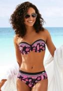 Lascana Beugelbikinitop in bandeaumodel Bohemian met geplaatste strepe...