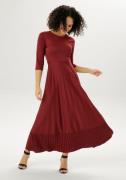 NU 25% KORTING: Aniston CASUAL Maxi-jurk Rok met volant van plissé