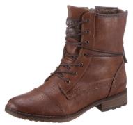 NU 20% KORTING: Mustang Shoes Veterlaarsjes met vetersluiting om de sc...