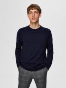 SELECTED HOMME Gebreide trui SLHBERG CREW NECK NOOS