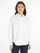 NU 20% KORTING: Calvin Klein Overhemdblouse RELAXED COTTON SHIRT met d...