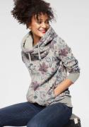 NU 20% KORTING: Ragwear Sweater GRIPY FLOWERS O Hoodie met gebloemde p...