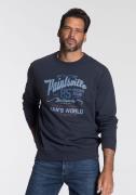 Man's World Sweatshirt met borstprint