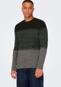 ONLY & SONS Trui met ronde hals ONSPANTER REG 12 STRUC CREW KNIT NOOS