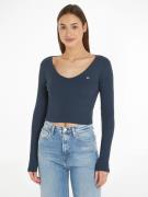 NU 20% KORTING: TOMMY JEANS Shirt met lange mouwen TJW BBY CRP ESSENTI...