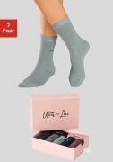 NU 20% KORTING: Lascana Basic sokken met hoogwaardig logoborduursel (s...