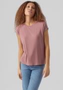 NU 20% KORTING: Vero Moda Shirt met ronde hals VMAVA PLAIN SS TOP GAJR...