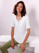 NU 20% KORTING: CREATION L PREMIUM Shirt met ronde hals Modal-shirt (1...