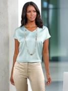NU 20% KORTING: Classic Inspirationen Satijnen blouse