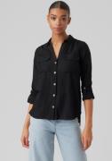 NU 20% KORTING: Vero Moda Overhemdblouse VMBUMPY L/S SHIRT NEW WVN GA ...