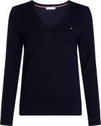 Tommy Hilfiger Trui met V-hals CO JERSEY STITCH V-NK SWEATER