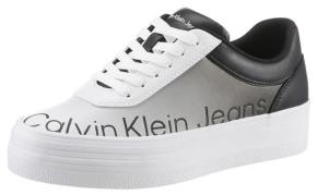 NU 20% KORTING: Calvin Klein Plateausneakers BOLD VULC FLATF LOW LTH I...