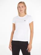 Calvin Klein T-shirt CK EMBROIDERY SLIM TEE met geborduurd ck-logo op ...