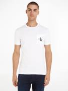 NU 20% KORTING: Calvin Klein T-shirt CORE MONOGRAM POCKET SLIM TEE