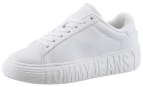 NU 20% KORTING: TOMMY JEANS Plateausneakers TJW LEATHER CUPSOLE ESS