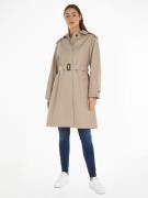 NU 20% KORTING: Tommy Hilfiger Korte jas COTTON SB HOODED BELTED COAT