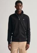 Gant Sweatvest REG SHIELD FULL ZIP SWEAT met logoborduursel op borstho...