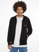 NU 20% KORTING: Calvin Klein Sweatshirt INSTITUTIONAL ZIP THROUGH HOOD...