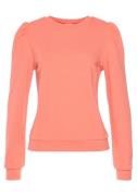 NU 20% KORTING: Lascana Sweatshirt met ruchemouwen