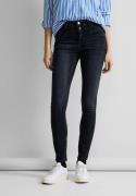 STREET ONE Slim fit jeans in donkere wassing