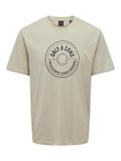 ONLY & SONS Shirt met ronde hals ONSLAMER LIFE REG LOGO SS TEE