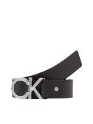 NU 20% KORTING: Calvin Klein Leren riem ADJ CK METAL DIAGONAL 35MM