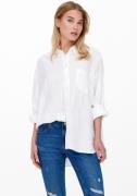 Only Lange blouse ONLTOKYO L/S LINEN BLEND SHIRT