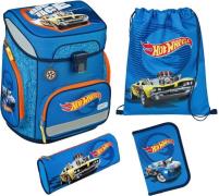 Scooli Schooltas EasyFit, Hot Wheels (set, 5-delig)