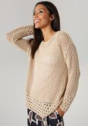 Aniston SELECTED Gebreide trui in net-look - nieuwe collectie