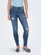 NU 20% KORTING: Only Skinny fit jeans ONLWAUW MID SK DESTROY DNM BJ210