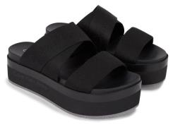 NU 20% KORTING: Calvin Klein Slippers FLATFORM SANDAL WEBBING IN MR