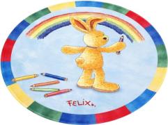 Felix der Hase Kindervloerkleed FE-412 regenboog Stof print, zachte mi...