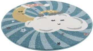 Carpet City Kindervloerkleed Anime9380 Vloerkleed maan, wolken, sterre...