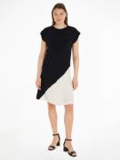 NU 20% KORTING: Tommy Hilfiger Blousejurk VISCOSE BLOCKED KNEE DRESS