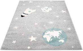 Carpet City Kindervloerkleed Bubble Kids 1319 Speelkleed, heelal, rake...