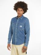 NU 20% KORTING: Calvin Klein Jeans overhemd LINEAR SLIM DENIM SHIRT me...