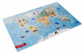 Böing Carpet Kindervloerkleed Lovely Kids 413 Motief wereldkaart