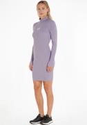 Calvin Klein Gebreide jurk BADGE ROLL NECK SWEATER DRESS