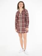 Tommy Hilfiger Blousejurk TARTAN CO V-NECK SHIRT DRESS