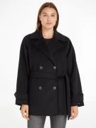 Tommy Hilfiger Korte jas DF WOOL BLEND SHORT TRENCH