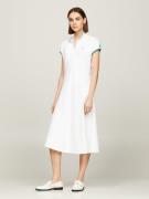 NU 20% KORTING: Tommy Hilfiger Polojurk F&F STP SLV KNEE POLO DRESS me...