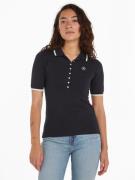 NU 20% KORTING: Tommy Hilfiger Poloshirt SLIM SMD TIPPING LYOCELL POLO...