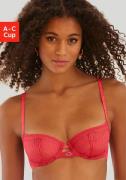 s.Oliver RED LABEL Beachwear Balconette-bh in een discrete transparant...